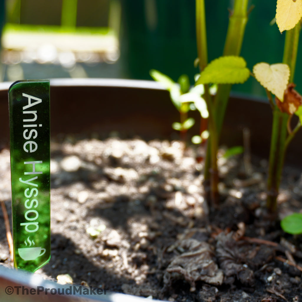 Custom Engraved Plant Markers Set of 8