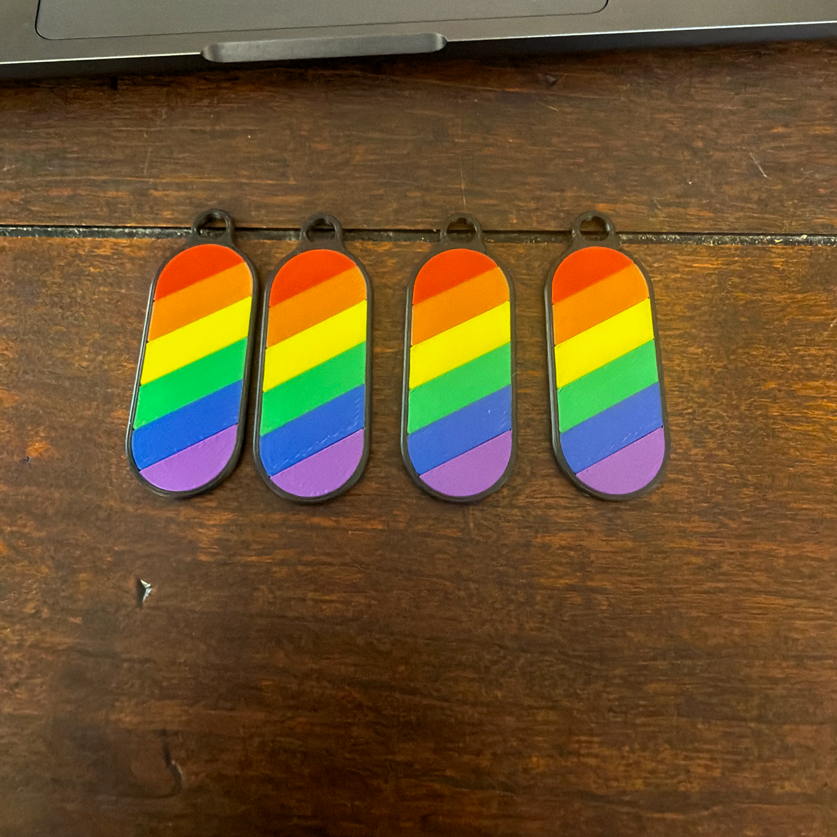 Pride Flag Keychain