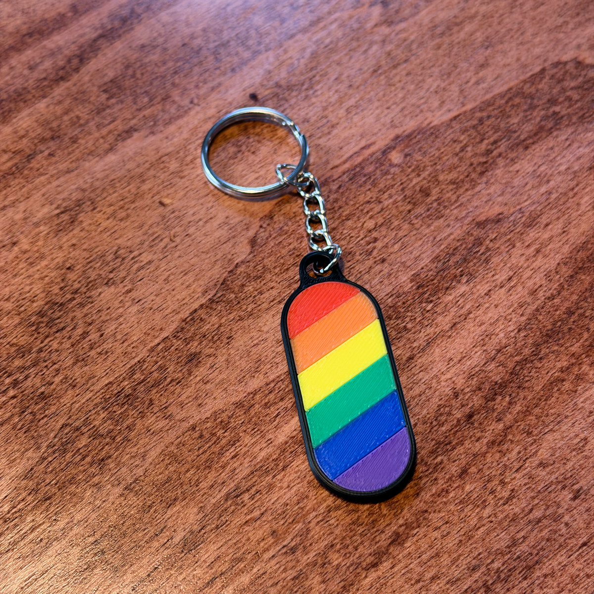 Pride Flag Keychain