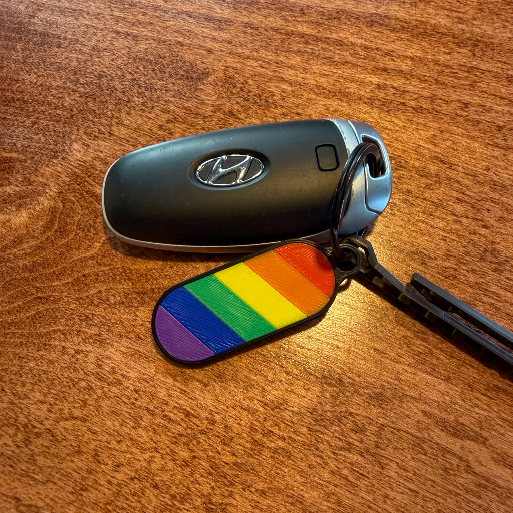 Pride Flag Keychain